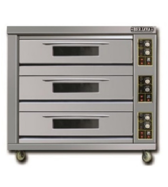 Gas Heated baking Oven 3 Decks